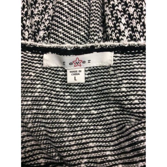 Fever Cardigan Black White Cardigan Large - Picture 3 of 3